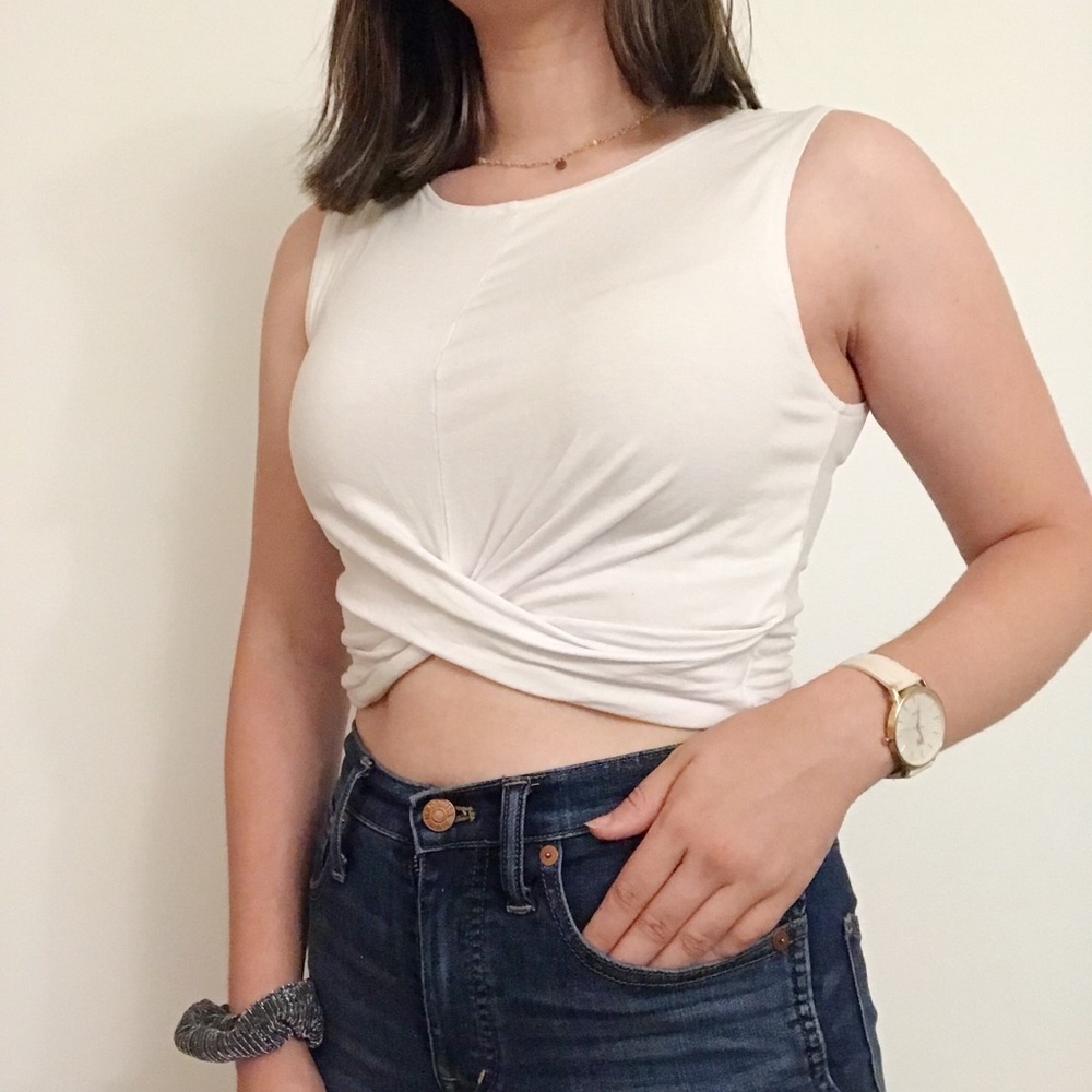 H&M Twist Front Cropped Tank